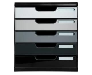 Module de classement Modulo Shades of Grey 5 tiroirs fermés - Nuances de gris