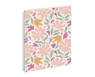 Agenda de bureau SAD 21S EasyTime Paloma 15 x 21 cm Semainier Septembre 2025 à Décembre 2026 - 16 mois. Fleurs - Visuel