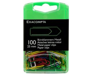 Exacompta Paper Clips,25mm (Box of 100) 
