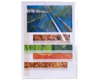 Bx 100 Cut Flush Fldr PP A4 0.12mm Clear - Crystal
