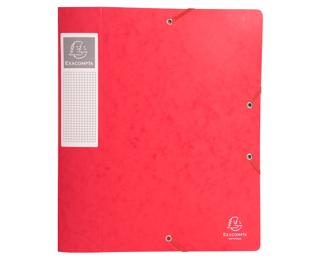 Boite de classement Cartobox Dos 60mm Carte lustrée - A4 - Rouge