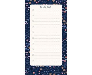 To Do List Mini Labo 10 x 18 cm Bleu