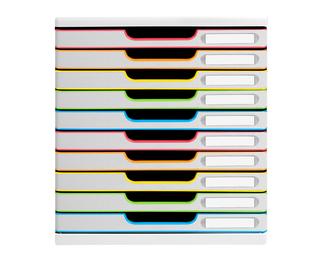 Cassettiera Modulo Black Office 10 cassetti chiusi 
