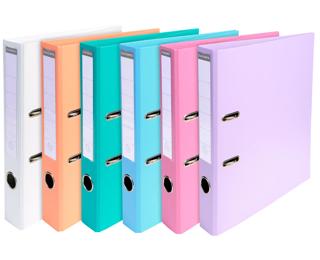 Classeur à levier PVC A4 dos de 50mm. - Couleurs assorties