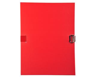 PP covering - Long lasting and design - Bottom flap for protection of documents - Red