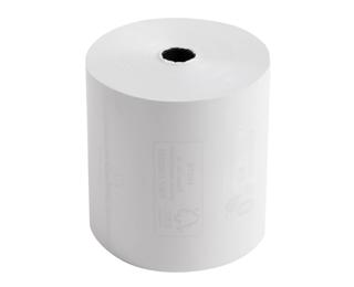 Bobine pour tickets de caisse 80x72mm - 76m - 1 pli thermique 48g/m2. - Blanc
