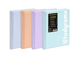 Agenda Studyrama Pastel 14 x 20 cm Journalier Août 2025 à Juillet 2026 - Couleurs assorties