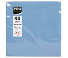 Paquet de 40 serviettes micro-gaufrées ouate 2 plis - 38x38 cm