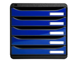 BIG-BOX PLUS black/glossy ocean blue - Glossy royal blue