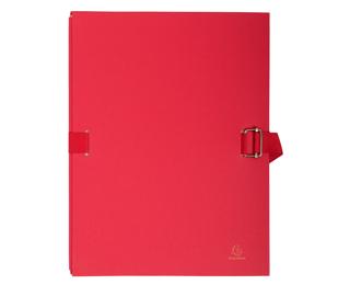 Chemise dos extensible papier 24x32cm - filmée par 5 - Rouge