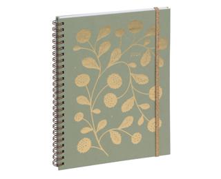 Agenda de bureau Horizons 20S Visuel spiralé Végétal 15 x 21 cm Semainier Janvier à décembre 2026 - Vert