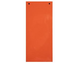 Paquet 100 fiches intercalaires horizontales unies perforées Forever - 105x240mm - Orange