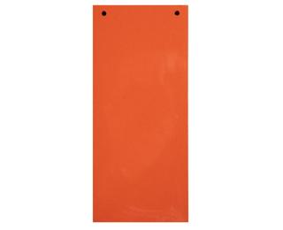 Packung mit 100 Trennstreifen, 2-fach gelocht, Recyclingkarton 180g, einfarbig, 105x240mm, Forever - Orange