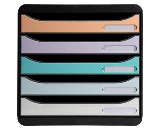BIG-BOX PLUS Aquarel black/glossy pastel - Assorted colours