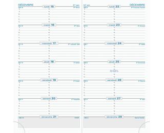 Recharge Semainier SL 17 9x17,5 cm Quinzainier Janvier à Décembre 2026