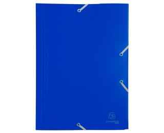 Chemise à élastique 3 rabats Polypropylène 4/10e Opaque Eco - A4 - Bleu