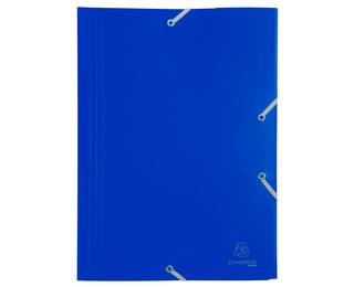 Chemise à élastique 3 rabats Polypropylène 4/10e Opaque Eco - A4 - Bleu