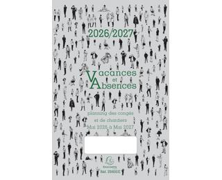 Planning des congés - Vacances et absences de Mai 2026 à Mai 2027