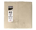 Paquet de 40 serviettes micro gaufrées ouate 2 plis - pliées 1/8