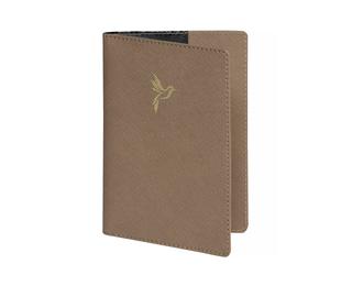 Etui passeport Elise 9,5 x 13,5 cm - Taupe