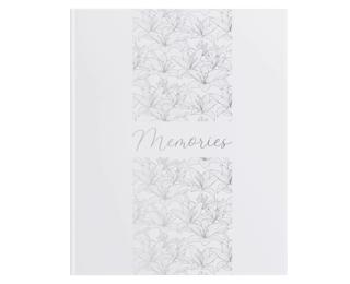 Gästebuch 100Seiten/50 Blatt, Silberschnitt, 27x22 cm, Titan - Coco