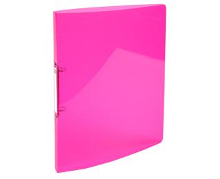 Classeur 2 anneaux 15mm IDERAMA PP polypropylène 5/10e - A4 - Rose