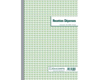 Doorschrijfpapier ontvangsten-uitgaven 29,7x21cm 50 bladen zelfkopiërend papier dupli