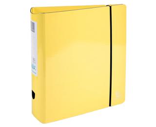 CLASSEUR À LEVIER AQUAREL PREM'TOUCH - DOS ARRONDI 80MM - A4 - Jaune citron