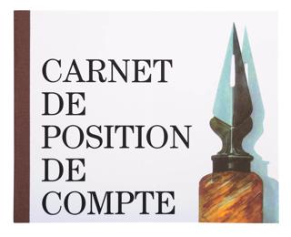 Piqûre position de compte 16x19,5cm 40pages