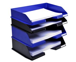 Briefablage Combo Maxi, A4+ Querformat, ECOBlack - Schwarz