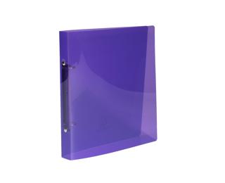 Classeur pour format écolier 17x22 2 anneaux 15mm Crystal colours - 230x200 