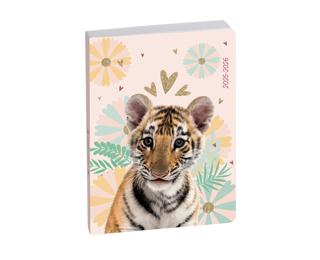 Agenda Forum Animaux Tigre 12 x 17 cm Journalier Août 2025 à Juillet 2026 - Visuel