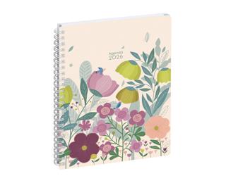 Agenda de bureau EasyTime 21S Spiralé Mini Labo 21 x 15 cm Semainier Janvier à Décembre 2026 