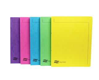 Genuine Premium Pressboard A4 Ring Binder (2x15mm Rings) - Assorted colours