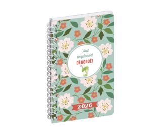 Agenda de poche Lady 16S spiralé Dodo & Cath 9 x 16 cm Semainier janvier à décembre 2026 - Visuel