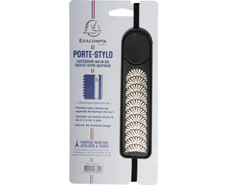 Porte-stylo avec élastique Amélie 3,5 x 15,5 cm - Couleurs assorties