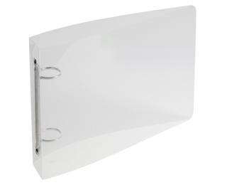 Classeur pour fiches bristol 125x200 2 anneaux 25mm polypropylène Crystal colours - Cristal