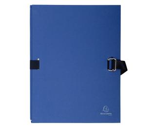 Chemise dos extensible avec rabat papier - 24x32cm - Bleu foncé