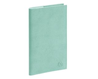 Agenda de poche Eurotime 16 Lily 8,5 x 16 cm Semainier Janvier à Décembre 2027 - Vert d'eau
