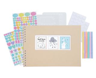 Kit Scrapbooking Album 50 pages blanches 