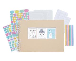 Kit Scrapbooking Album 50 pages blanches 