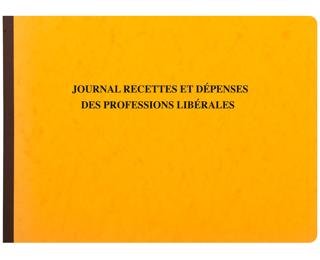 Piqûre 27x38cm - Journal des Recettes Dépenses des Professions libérales 80 pages