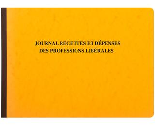 Piqûre 27x38cm - Journal des Recettes Dépenses des Professions libérales 80 pages