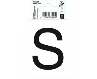 Autocollant PVC adhésif antidérapant lettre S - Noir