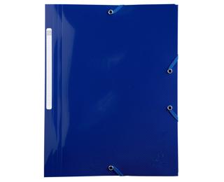 Folder 3-Flap PP A4 BeeBlue MarineBlue - Navy blue