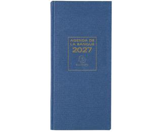 Agenda de bureau Banquier long Euro et cents 16 x 34 cm Journalier 2027 - Aléatoires