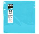 Paquet de 50 serviettes cocktail micro-gaufrées ouate 2 plis - 20x20 cm