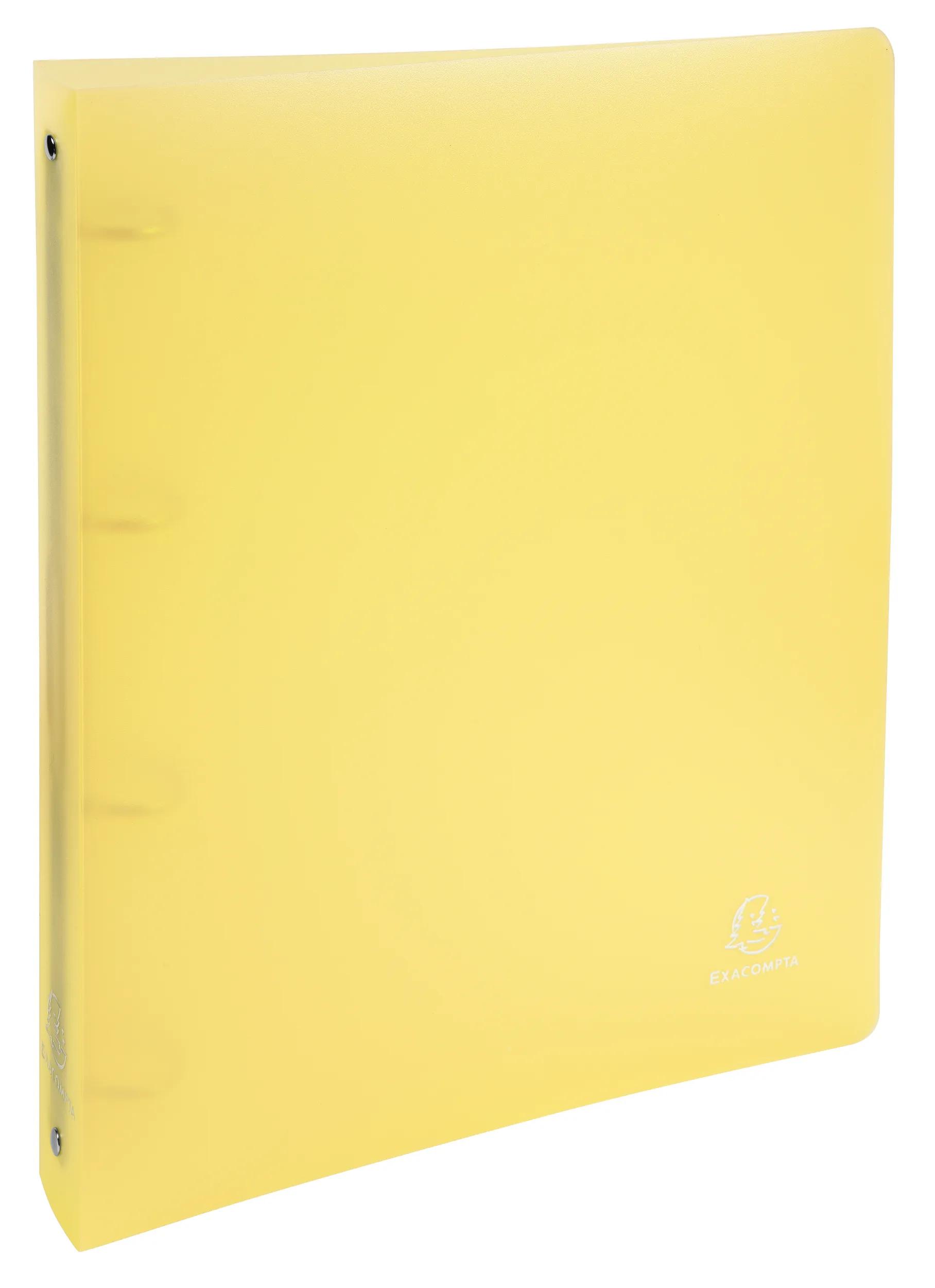 Classeurs Souples OPAK - Lot De 20 - Dos 20 Mm - 4 Anneaux 15 Mm - Format A4 - Jaune - Fabriqué En France - 3