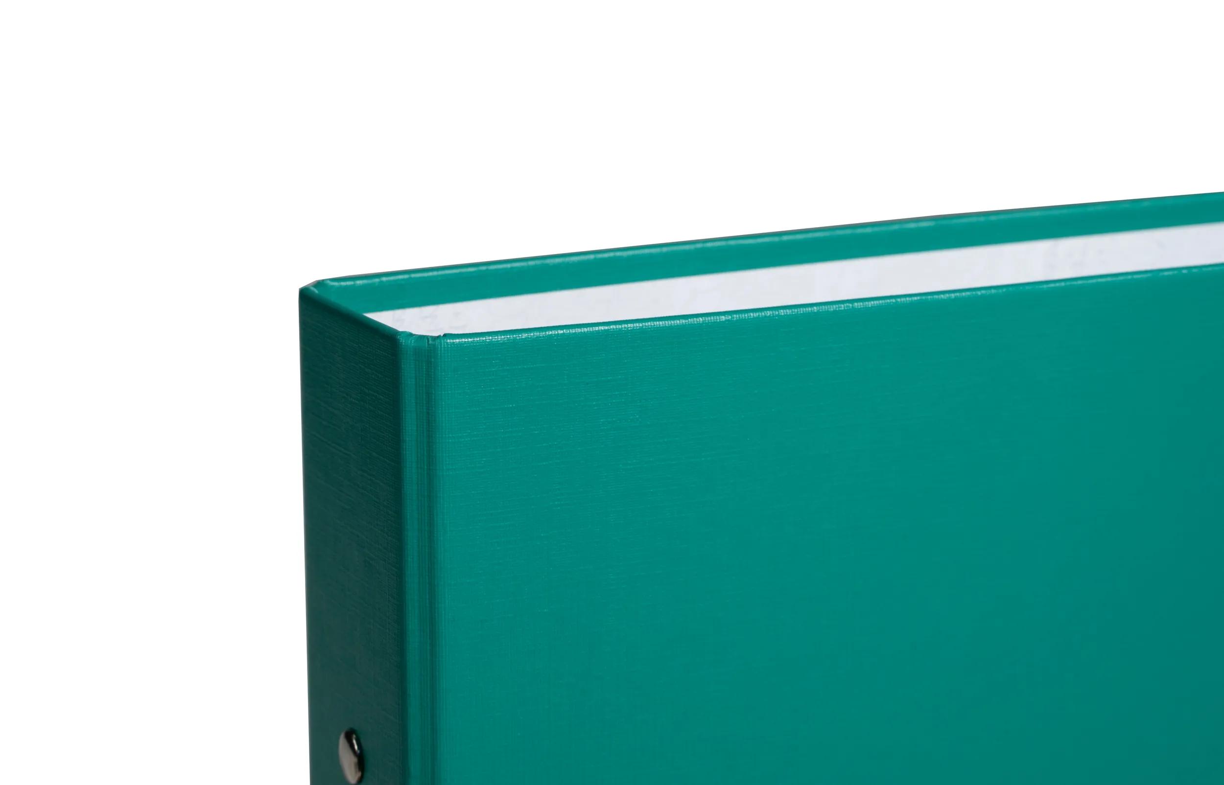 Classeur Bloc A5 4 Anneaux - 150 Feuilles 5 Couleurs, 5 Intercalaires, Fermeture élastique, Côtés Renforcés (vert) - 12