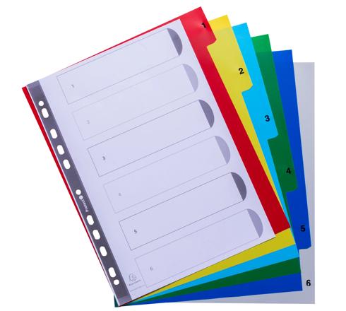 Durable 650010 Intercalaires A4 20 Touches A-Z – Polypro Gris 120 µ – 20 Onglets
